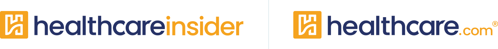 Healthcare Insider and Healthcare.com logo lockup