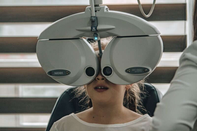 Patient Undergoing Eye Exam