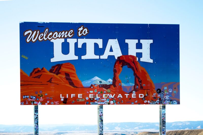 Utah State Sign