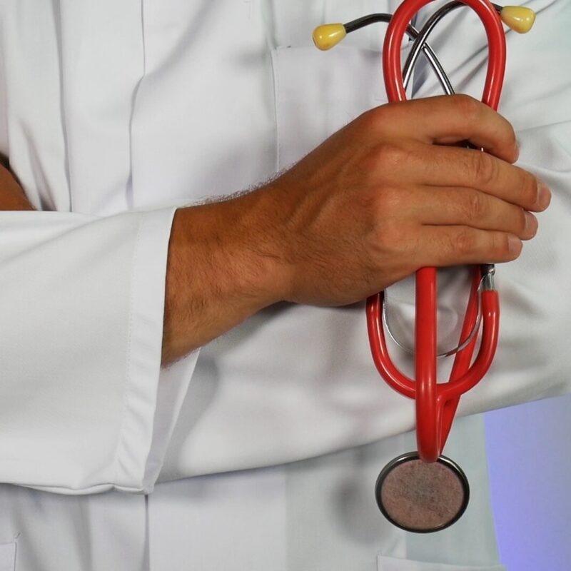 Doctor Holding Stethoscope