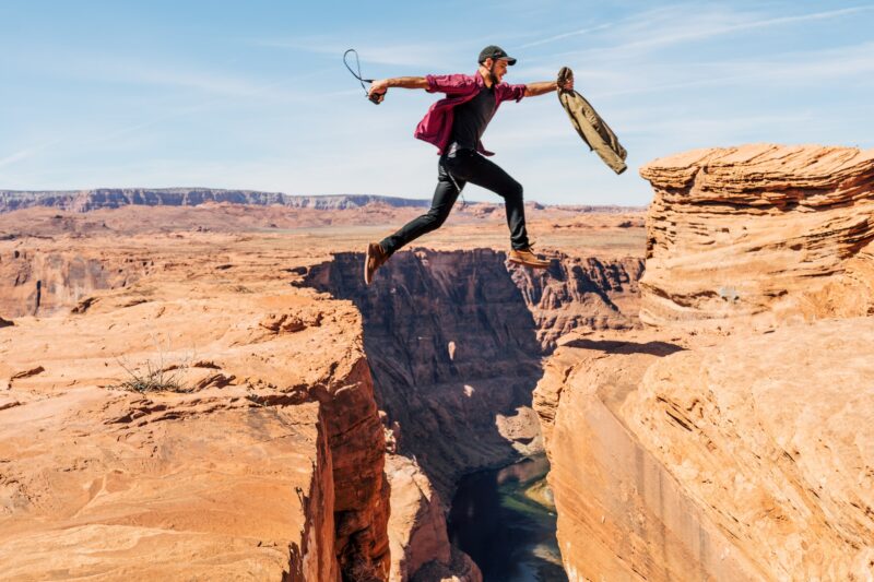 Taking Huge Leap in Buttes