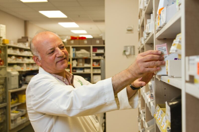Pharmacist Selecting Prescription Medication