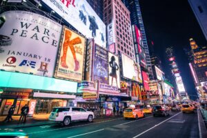 Broadway Ads in Times Square New York City