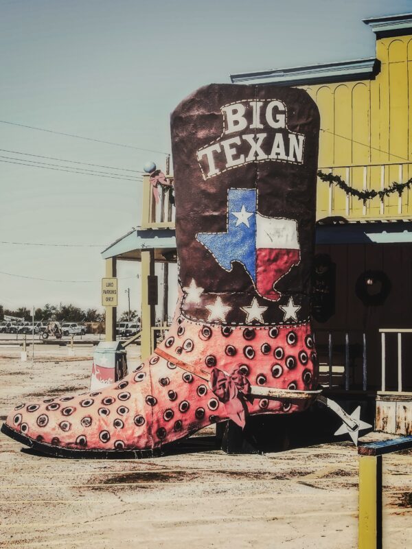 Big Texan Boot at Ranch in Amarillo, Texas