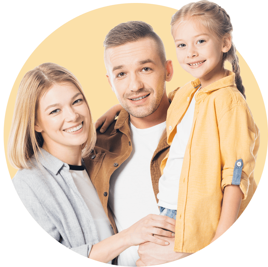 A happy family representing life insurance